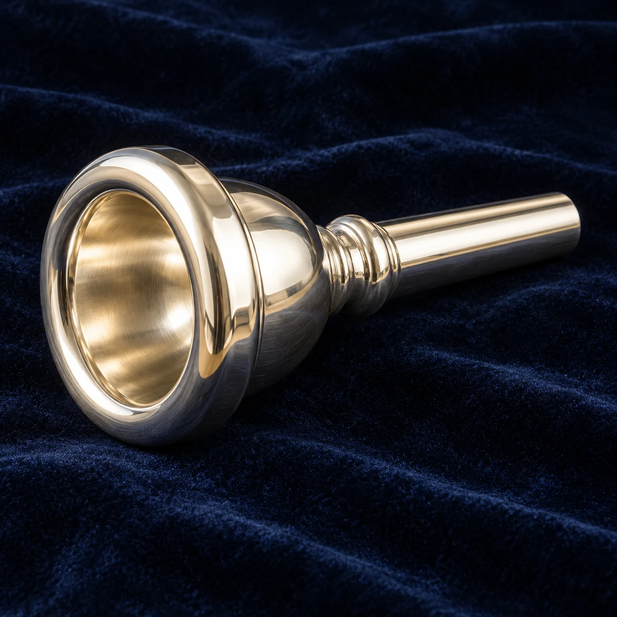 Small-shank trombone mouthpiece