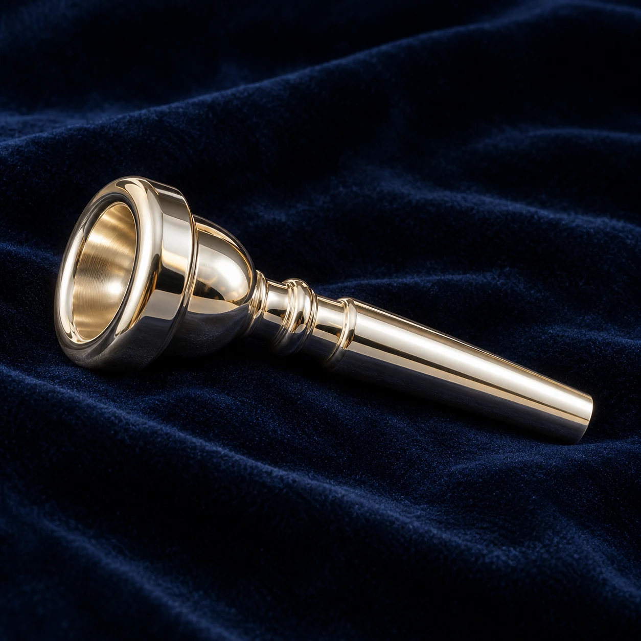 Medium-cup trumpet mouthpiece